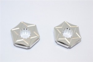 GPM TXM006/+1 ALUMINIUM WHEEL HEX CLAW (+1MM) TRAXXAS XMAXX - SILVER - TXM006/+1-S