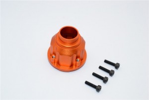 GPM TXM011 ALUMINIUM DIFFERENTIAL CASE TRAXXAS XMAXX - ORANGE - TXM011-OR