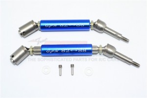 GPM SXO1277RHA STAINLESS STEEL 304+ALUMINUM REAR CVD DRIVE SHAFT TRAXXAS XO-01 - BLUE - SXO1277RHA-B