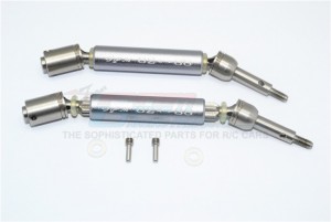 GPM SXO1277RHA STAINLESS STEEL 304+ALUMINUM REAR CVD DRIVE SHAFT TRAXXAS XO-01 - GUN SILVER - SXO1277RHA-GS