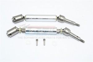 GPM SXO1277RHA STAINLESS STEEL 304+ALUMINUM REAR CVD DRIVE SHAFT TRAXXAS XO-01 - SILVER - SXO1277RHA-S