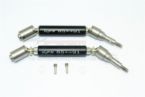 GPM SXO1280FHA STAINLESS STEEL 304+ALUMINUM FRONT CVD DRIVE SHAFT TRAXXAS XO-01 - SXO1280FHA-BK