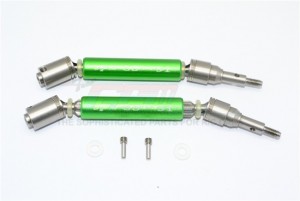 GPM SXO1280FHA STAINLESS STEEL 304+ALUMINUM FRONT CVD DRIVE SHAFT TRAXXAS XO-01 - GREEN - SXO1280FHA-G