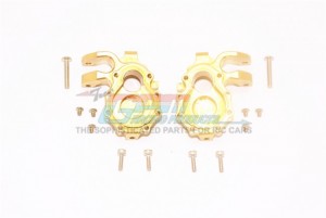 GPM TRX4021BX-OC BRASS FRONT KNUCKLE ARMS  TRAXXAS TRX-4 DEFENDER TACTICAL UNIT FORD BRONCO - TRX4021BX-OC