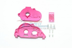 GPM MAG038 ALUMINUM REAR GEAR PROTECTION MOTOR MOUNT ARRMA 1/10 GRANITE - RED - MAG038-R