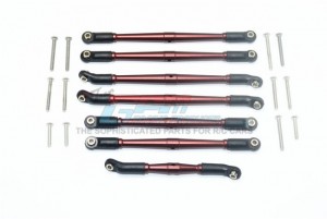 GPM TRX4160F ALUMINIUM ADJUSTABLE UPPER & LOWER SUSPENSION LINKS TRAXXAS-1/10 TRX-4 FORD BRONCO 82046-4, BLAZER 82076-4 - BROWN - TRX4160F-BR-BEBK