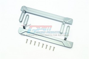 GPM TRX4014XA ALUMINUM SIDE STEPS (RETICULATED PATTERN A) TRAXXAS 1/10 TRX4 DEFENDER TRAIL CRAWLER - GUN SILVER - TRX4014XA-GS