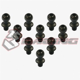 3RACING  3RAC-BS4804S Steel 4.8mm Ball Stud L=4 (10 pcs) For 1/10 RC D4 AWD RWD M4 - 3RAC-BS4804S