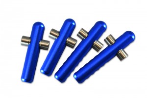 GPM MAO201FR ALUMINUM STEEL FRONT & REAR BODY POST ARRMA 1/8 OUTCAST 6S BLX STUNT TRUCK - BLUE - MAO201FR-B