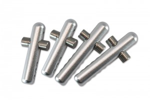 GPM MAO201FR ALUMINUM STEEL FRONT & REAR BODY POST ARRMA 1/8 OUTCAST 6S BLX STUNT TRUCK - SILVER - MAO201FR-S