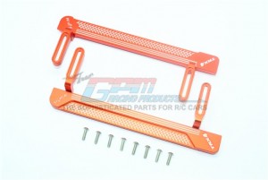 GPM TRX4014XB ALUMINUM SIDE STEPS  RETICULATED PATTERN B 1/10 RC TRAXXAS 1/10 TRX4 DEFENDER TRAIL CRAWLER - ORANGE - TRX4014XB-OR
