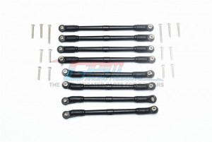 GPM SCX2U160 ALUMINUM ADJUSTABLE UPPER & LOWER SUSPENSION LINKS 1/10  AXIAL RACING SCX10 II CRAWLER UMG10 AXI90075 - BLACK - SCX2U160-BK