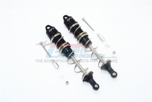 GPM MAK135RA ALUMINUM REAR DOUBLE SECTION SPRING DAMPERS 135MM ARRMA 1/8 OUTCAST 6S BLX STUNT TRUCK - BLACK - MAK135RA-BK-S-BEBK