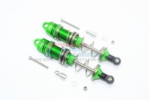 GPM MAK115FA  ALUMINUM FRONT DOUBLE SECTION SPRING DAMPERS 115MM ARRMA 1/8 OUTCAST 6S BLX STUNT TRUCK - GREEN - MAK115FA-G-S-BEBK