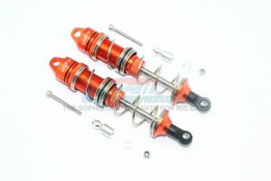 GPM MAK115FA  ALUMINUM FRONT DOUBLE SECTION SPRING DAMPERS 115MM ARRMA 1/8 OUTCAST 6S BLX STUNT TRUCK - ORANGE - MAK115FA-OR-S-BEBK