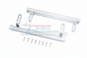 GPM TRX4014BZ ALUMINUM SIDE STEPS FOR TRAXXAS  TRX-4 MERCEDES-BENZ - GUN SILVER - TRX4014BZ-GS