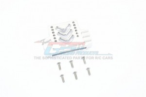 GPM  TRU008R ALUMINUM REAR ADJUSTABLE CHASSIS STABILIZING MOUNT 1/14 TAMIYA TRACTOR TRUCK - SILVER - TRU008R-S