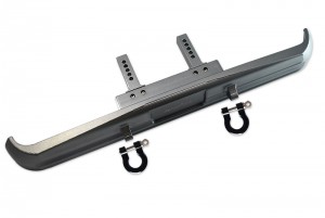 GPM TRX4330FH ALUMINIUM FRONT BUMPER MOUNT+D-RINGS FOR 1/10 RC TRAXXAS TRX-4 BLAZER - GUN SILVER - TRX4330FH-GS