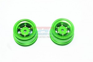 GPM FL8896W/+2MM ALUMINUM +2MM 6 LUG REAR RIM  1/8 RC X-Rider Flamingo - FL8896W/+2MM-G