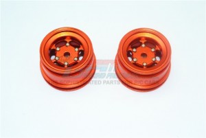 GPM FL8896W/+2MM ALUMINUM +2MM 6 LUG REAR RIM  1/8 RC X-Rider Flamingo - FL8896W/+2MM-OR