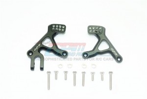 GPM TRX4028A ALUMINUM FRONT ADJUSTABLE SHOCK TOWER TRAXXAS TRX-4 DEFENDER 82056-4 TACTICAL UNIT 82066-4 - BLACK - TRX4028A-BK