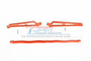 GPM MAT2516FR ALUMINUM CENTER BRACE BAR CHASSIS BRACE ARRMA TALION ARA106048 - MAT2516FR-OR