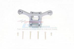 GPM RK028 ALUMINUM FRONT SHOCK TOWER 1/10 4WD ROCK REY BRUCHLESS ROCK RACER LOS03009T1/T2 - GUN SILVER - RK028-GS