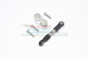 GPM TXMS16025T STAINLESS STEEL TIE ROD 25T ALUMINUM SERVO HORN TRAXXAS 1/10 MAXX MONSTER 89076-4 / 1/10 MAXX W/WIDE MAXX / 1/8 MAXX SLASH 102076-4 - SILVER - TXMS16025T-S