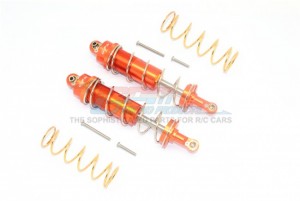 GPM TXMS125F/R ALUMINUM FRONT/REAR THICKENED SPRING DAMPERS 125MM 1/10 4WD MAXX MONSTER TRUCK 89076-4 - ORANGE - TXMS125F/R-OR-S