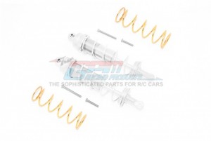 GPM TXMS125F/R ALUMINUM FRONT/REAR THICKENED SPRING DAMPERS 125MM 1/10 4WD MAXX MONSTER TRUCK 89076-4 - SILVER - TXMS125F/R-S-S