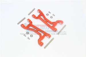 GPM TXMS054F/R ALUMINIUM FRONT / REAR UPPER ARMS  1/10 4WD MAXX MONSTER TRUCK 89076-4 1/8 MAXX SLASH 6S 102076-4 - TXMS054F/R-OR