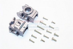 ALUMINIUM REAR DIFFERENTIAL CASE TRAXXAS XO-01 - Gun silver - XO013-GS