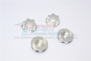 ALUMINIUM WHEEL LOCKER FOR 6S TRAXXAS XMAXX 6S - Silver - TXM005-S