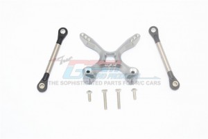 GPM GT049RT TITANIUM REAR TIE RODS WITH STABILIZER TRAXXAS 1/10 4WD FORD GT4-TEC 2.0 - GUN SILVER - GT049RT-GS