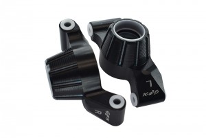 GPM TXMS022 ALUMINUM REAR KNUCKLE ARM TRAXXAS RC 1/10 MAXX MONSTER 89076-4 / 1/8 6S MAXX SLASH 102076-4 - BLACK - TXMS022-BK