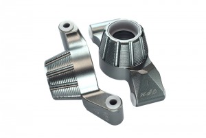 GPM TXMS022 ALUMINUM REAR KNUCKLE ARM TRAXXAS RC 1/10 MAXX MONSTER 89076-4 / 1/8 6S MAXX SLASH 102076-4 - GUN SILVER - TXMS022-GS