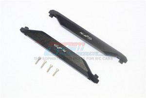 GPM TXMS014 8923 ALUMINUM CHASSIS NERF BARS 1/10 RC TRAXXAS MAXX MONSTER - BLACK - TXMS014-BK