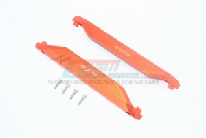 GPM TXMS014 8923 ALUMINUM CHASSIS NERF BARS 1/10 RC TRAXXAS MAXX MONSTER - TXMS014-OR