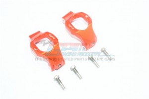GPM TXMS019 ALUMINUM FRONT C-HUBS TRAXXAS-1/10 MAXX MONSTER 89076-4 / 1/8 6S MAXX SLASH-102076-4 - ORANGE - TXMS019-OR