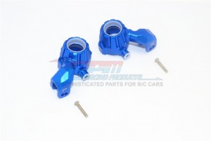 GPM TXMS021 ALUMINUM FRONT KNUCKLE ARMS TRAXXAS 1/10 MAXX MONSTER 89076-4 / 1/8 MAXX SLASH 6S 102076-4 - BLUE - TXMS021-B