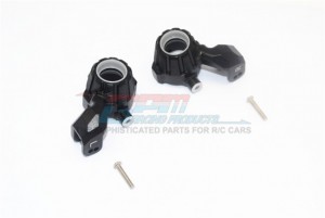 GPM TXMS021 ALUMINUM FRONT KNUCKLE ARMS TRAXXAS 1/10 MAXX MONSTER 89076-4 / 1/8 MAXX SLASH 6S 102076-4 - TXMS021-BK