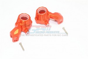 GPM TXMS021 ALUMINUM FRONT KNUCKLE ARMS TRAXXAS 1/10 MAXX MONSTER 89076-4 / 1/8 MAXX SLASH 6S 102076-4 - ORANGE - TXMS021-OR