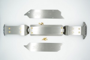 GPM TXMSZSP1A-OC STAINLESS STEEL SKID PLATES FOR FRONT, CENTER, REAR CHASSIS (LASER VERSION) - TXMSZSP1A-OC