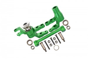 GPM TXMS048 ALUMINUM STEERING ASSEMBLY 1/10 RC TRAXXAS MAXX MONSTER - GREEN - TXMS048-G