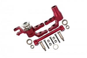 GPM TXMS048 ALUMINUM STEERING ASSEMBLY 1/10 RC TRAXXAS MAXX MONSTER - RED - TXMS048-R