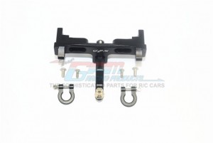 GPM SCX2U330R ALUMINIUM REAR BUMPER MOUNT D-RINGS TOW HOOK AXIAL RACING SCX10-II CRAWLER AXI31634 - BLACK - SCX2U330R-BK