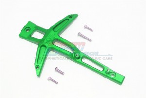 GPM TXMS048C ALUMINUM FRONT CHASSIS BRACE 1/10 RC TRAXXAS MAXX MONSTER 1/8 6S MAXX SLASH 102076-4 - GREEN - TXMS048C-G