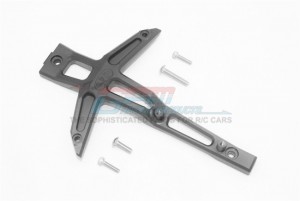 GPM TXMS048C ALUMINUM FRONT CHASSIS BRACE 1/10 RC TRAXXAS MAXX MONSTER 1/8 6S MAXX SLASH 102076-4 - GUN SILVER - TXMS048C-GS