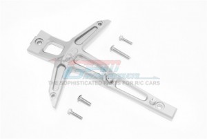 GPM TXMS048C ALUMINUM FRONT CHASSIS BRACE 1/10 RC TRAXXAS MAXX MONSTER 1/8 6S MAXX SLASH 102076-4 - SILVER - TXMS048C-S