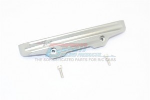 GPM TXMS330R ALUMINUM REAR  BUMPER 1/10 RC TRAXXAS MAXX MONSTER - GUN SILVER - TXMS330R-GS